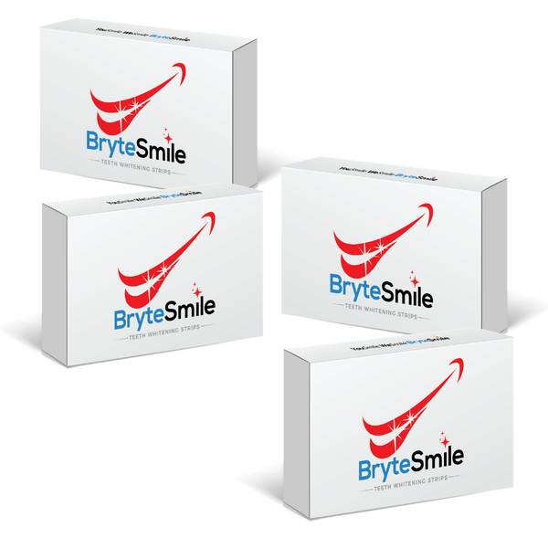 4  boxes of Bryte Smile Peroxide for instant teeth white smile